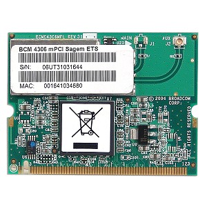 Broadcom 802.11b/g Wireless LAN Mini PCI Notebook Card